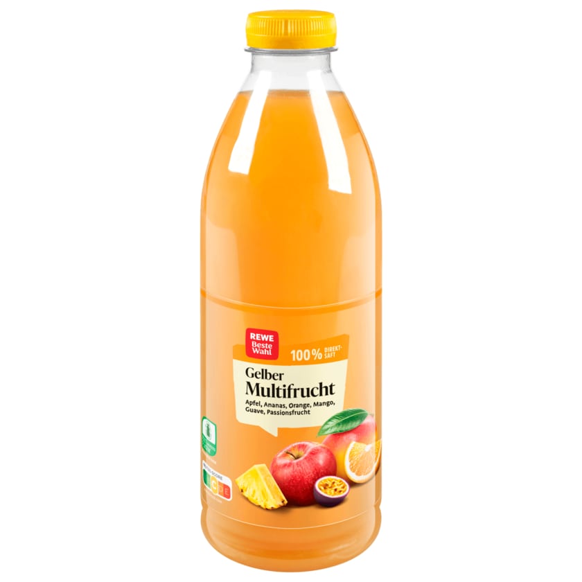 REWE Beste Wahl Gelber Multifruchtsaft 1l